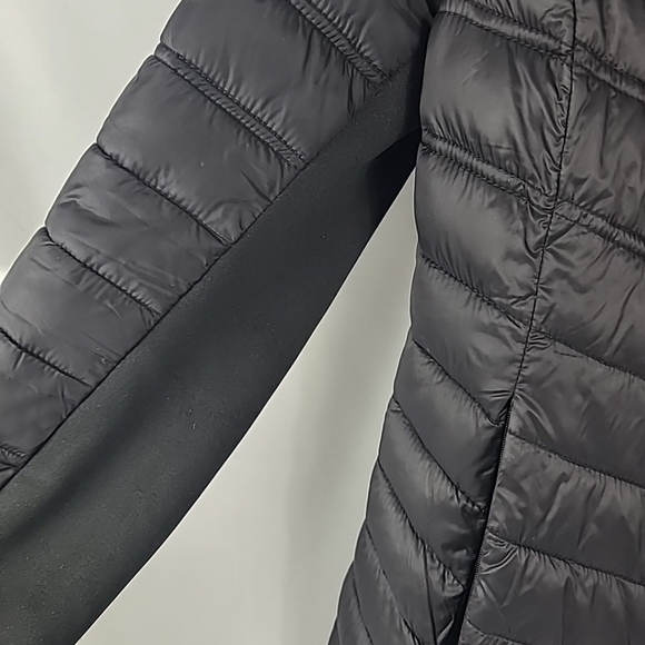 Laundry by Shelli Segal Women's Black Puffer Jacket Coat Hooded Sz S - Picture 6 of 13
